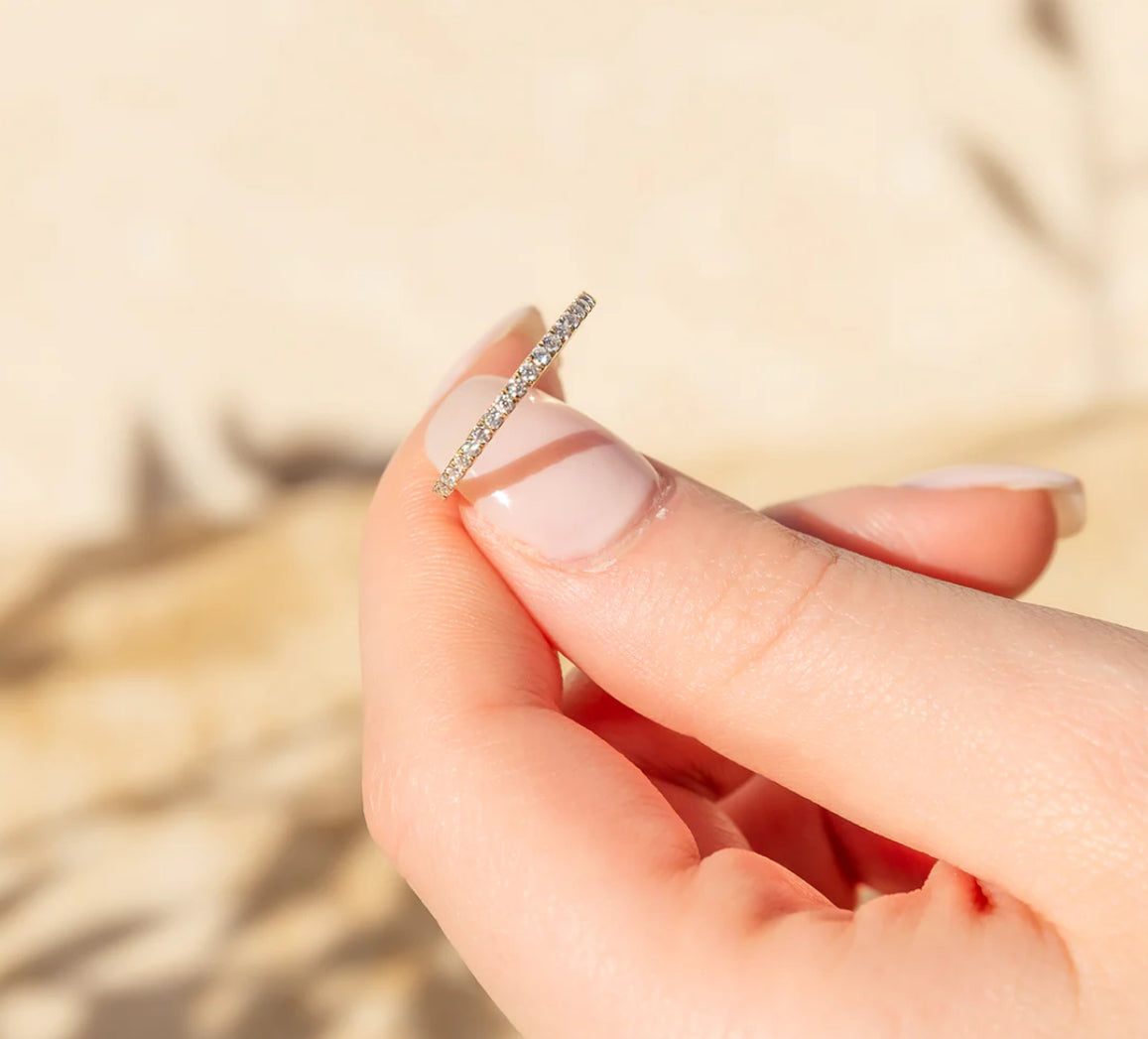 Half Infinity Ring (Sterling Silver)