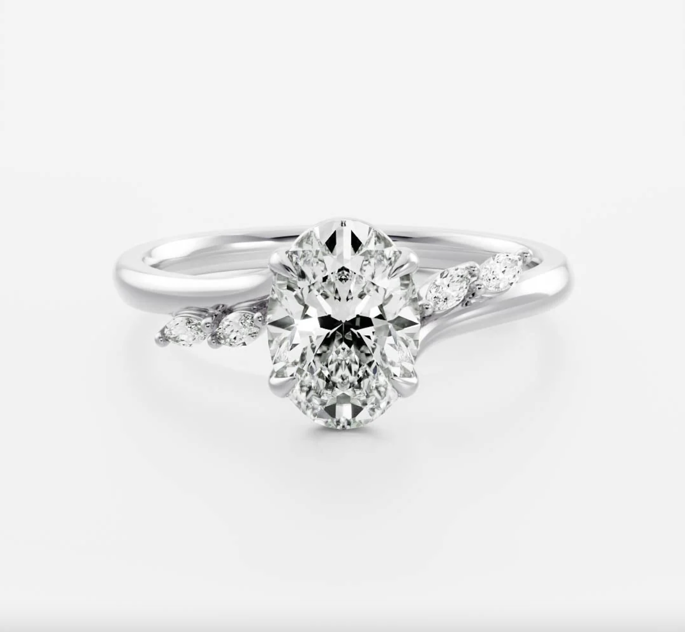 Amelia Oval Diamond Ring